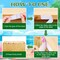 Luau Party Decorations, Grass Table Skirt for Tropical Hawaiian Party Decorations (72.8'' X 29.5'' )